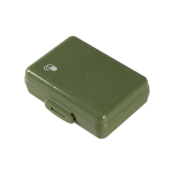 HBBKVI Double-sided 8 Compartment Plastic Storage Box Double-sided Box 8 Compartments Size Divided Plastic Transparent Divider Storage Box Moistureproof Portable Drug Box Week