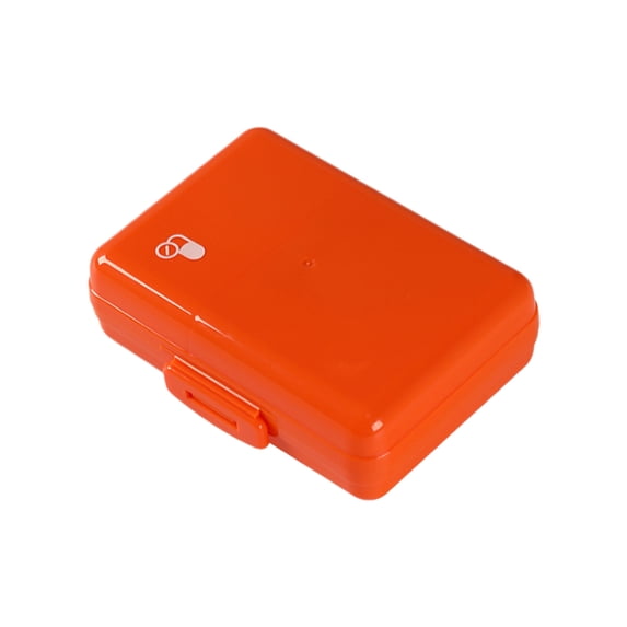 HBBKVI Double-sided 8 Compartment Plastic Storage Box Double-sided Box 8 Compartments Size Divided Plastic Transparent Divider Storage Box Moistureproof Portable Drug Box Week