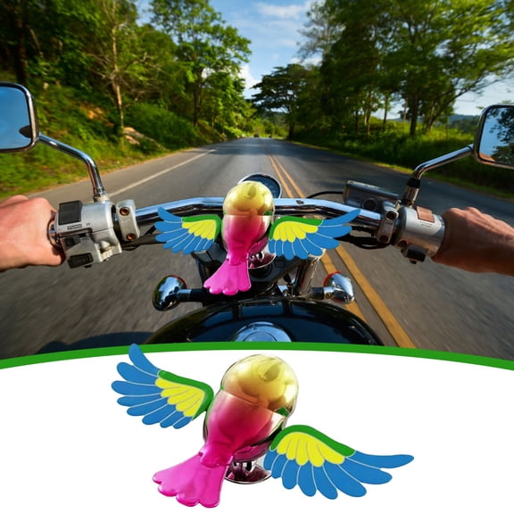 HBBKVI Dynamic Flying Birds Car Decoration with Glossy Metallic Finish and Suction Cup for Easy Hood Motorcycle Tank Installation