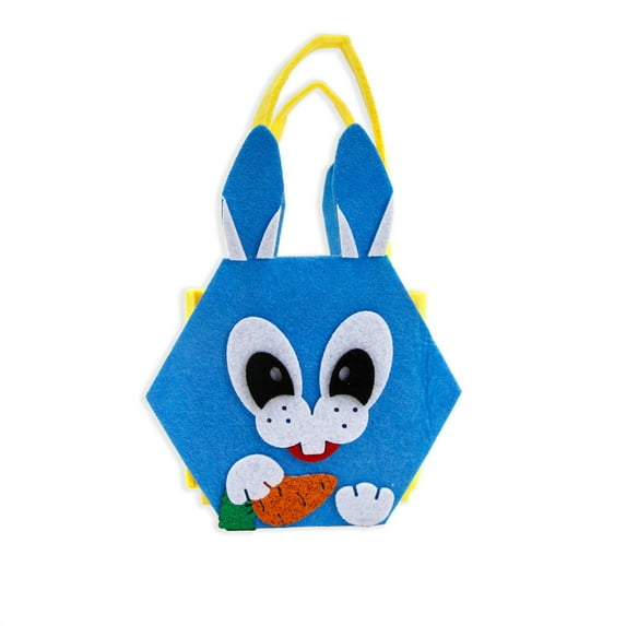 HBBKVI Easter Bunny Gift Bag, Cloth Candy Tote Basket for Holiday Parties & Decorations