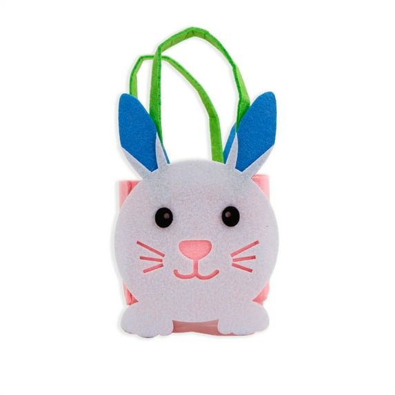 HBBKVI Easter Bunny Gift Bag, Cloth Candy Tote Basket for Holiday Parties & Decorations