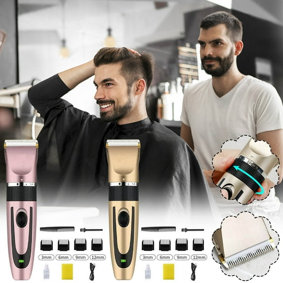 HBBKVI Electric Wireless Hair Clipper, Hair Electric Clipper, Rechargeable Electric Clipper USB Adult Baby Child 2ML