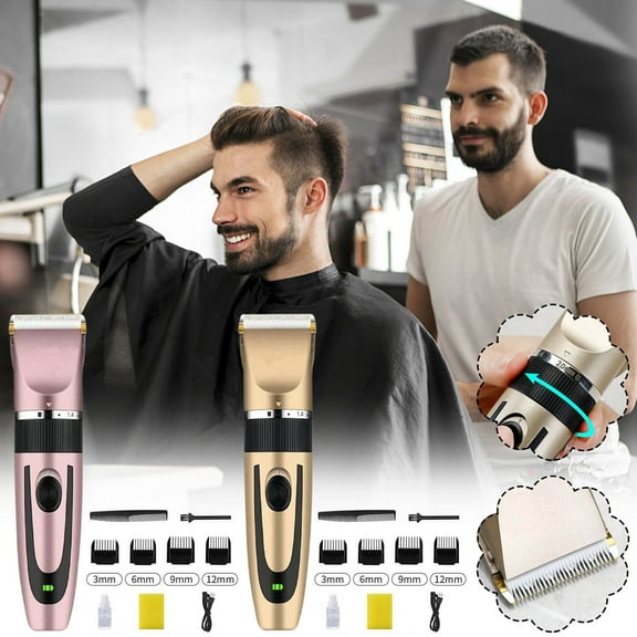 HBBKVI Electric Wireless Hair Clipper, Hair Electric Clipper, Rechargeable Electric Clipper USB Adult Baby Child 2ML