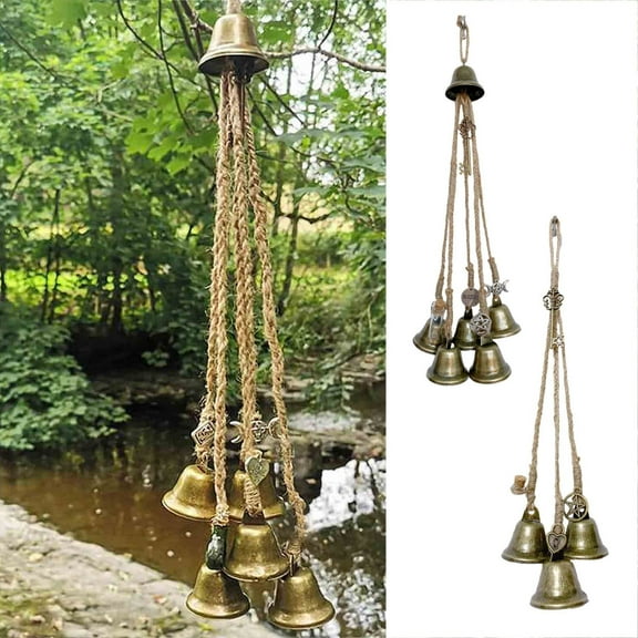HBBKVI Fall Decor Blessing Bells Evil Wind Chimes Witch Door Witchcraft Decor