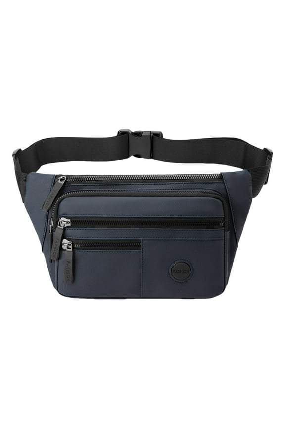 Fanny Pack, Sports Waist Pack Men's Shoulder Sling Bag Multi-Layer Chest Pack Lightweight Running Waist Pack