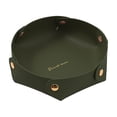 thumbnail image 1 of HBBKVI Faux Leather Storage Tray Foldable Desk Organizer 5in Diameter Faux Leather Storage Tray Foldable Multipurpose Organizer Box for Desk Vanity Entryway, 1 of 6