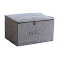 thumbnail image 1 of HBBKVI Foldable Washable Fabric Storage Box with Zippered Lid Foldable Washable Household Clothing Storage Box, 1 of 7