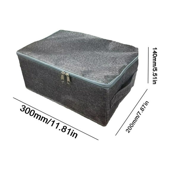 HBBKVI Foldable Washable Fabric Storage Box with Zippered Lid Foldable Washable Household Clothing Storage Box