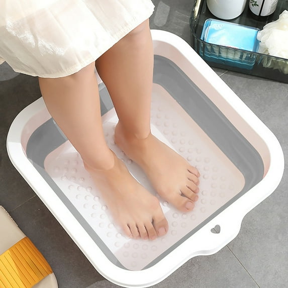 HBBKVI Folding Foot Bath Tub Household Portable Over Calf Insulation Plastic Foot Massage Foot Bath Health Foot Bath Massage Basin