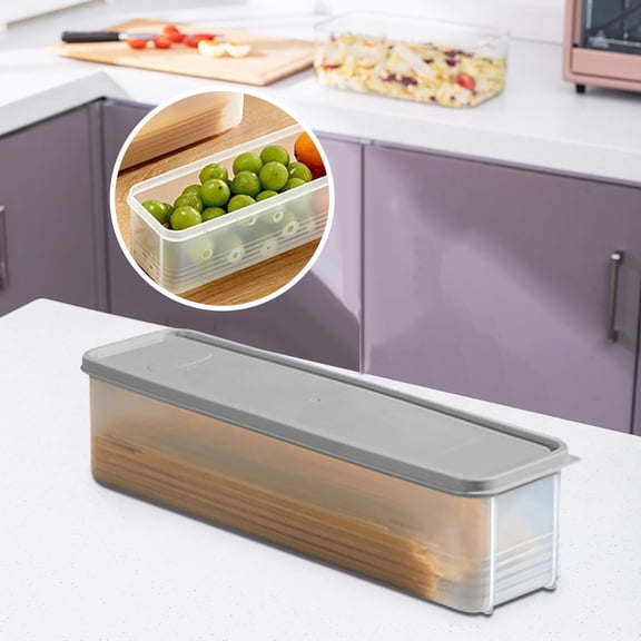 HBBKVI Food Storage Containers with Lids, Plastic Food Storage Containers for Bread Cereal Fruit Vegetable, Kitchen Pantry Organization