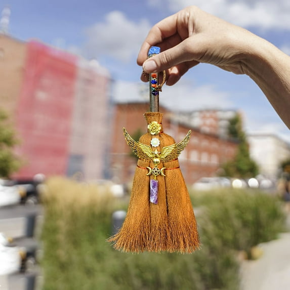 HBBKVI Halloween Decorations, Decorate Halloween Mini Crystal Witch Ornaments Miniature Ornaments Decoration
