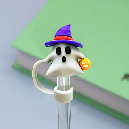 HBBKVI Halloween Decorations, Five Sets Of Halloween Straw Caps 10mm Straw Sets For Carnival Party Decorations Themed Party Straws