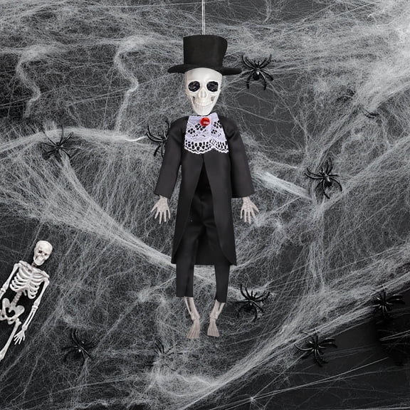 HBBKVI Halloween Decorations Ghost House Halloween Skeleton Bride Groom Decoration Chamber of Horror Bar Party Scene Decoration Trick Props