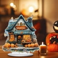 thumbnail image 1 of HBBKVI Halloween Decorations Halloween Pumpkin Ghost House Decoration 2D Acrylic Bedroom Desktop Gift, 1 of 5