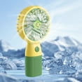 thumbnail image 1 of HBBKVI Handheld Fan, Flower Rechargeable Portable Mini Fan for Travel Beach Commute, Cooling Personal Fan Green, 1 of 6
