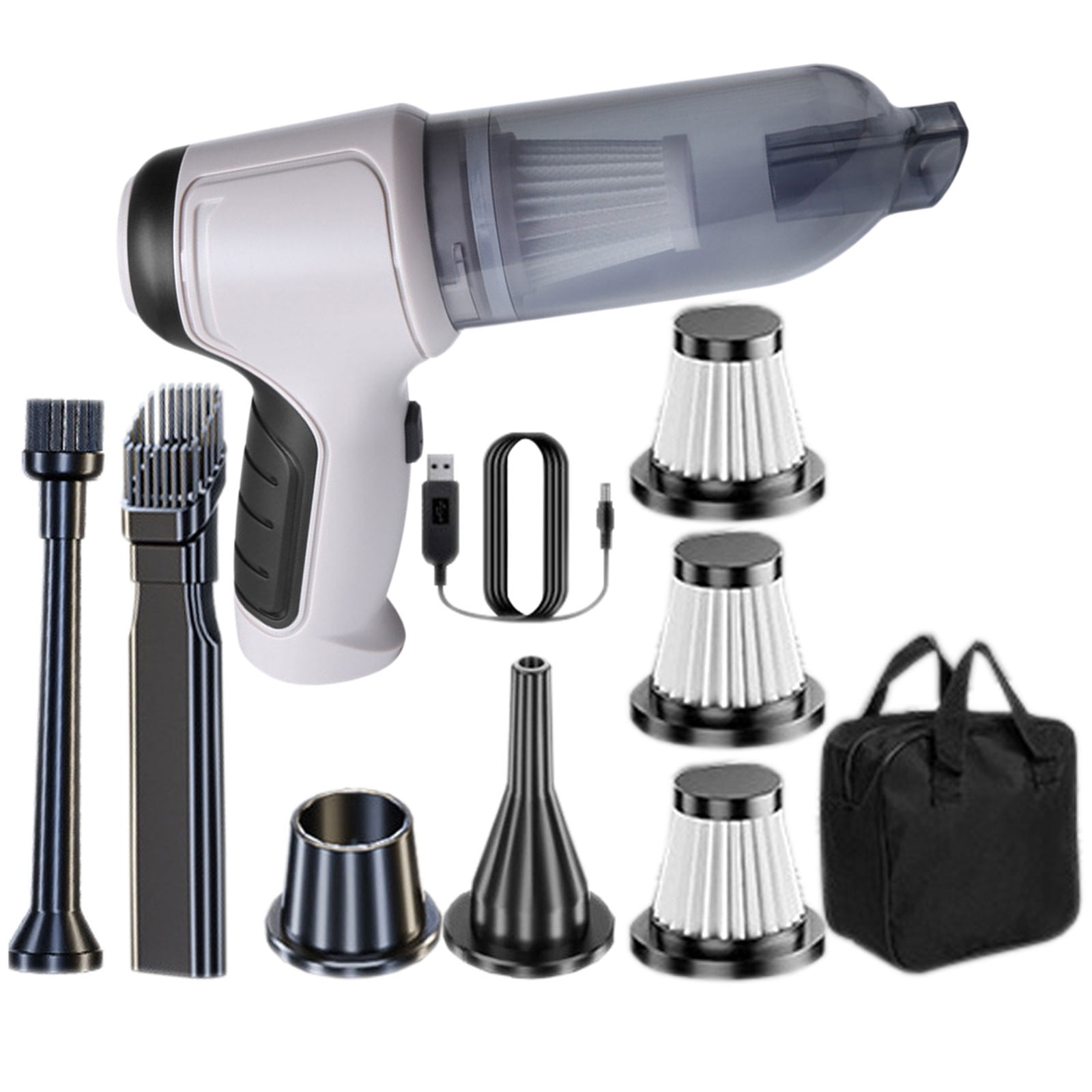 HBBKVI Handheld Vacuum Cleaner, Car Vacuum Cleaner, Portable Vacuum Cleaner, Dry/Wet Handheld Vacuum Cleaner