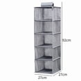 thumbnail image 1 of HBBKVI Hanging Drawer Fabric Storage Bag Washable Multi Layer Hanging Drawer Style Fabric Storage Bag for Wardrobe Clothing and Accessories, 1 of 2
