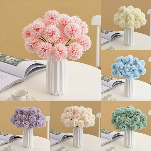 HBBKVI Home Decoration with Artificial Chrysanthemums and Singly Artificial Flowers