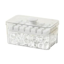 HBBKVI Ice Cube Tray with Lid and Bin, Quick Release Ice Cube Trays for Freezer, 28 Ice Cubes Molds