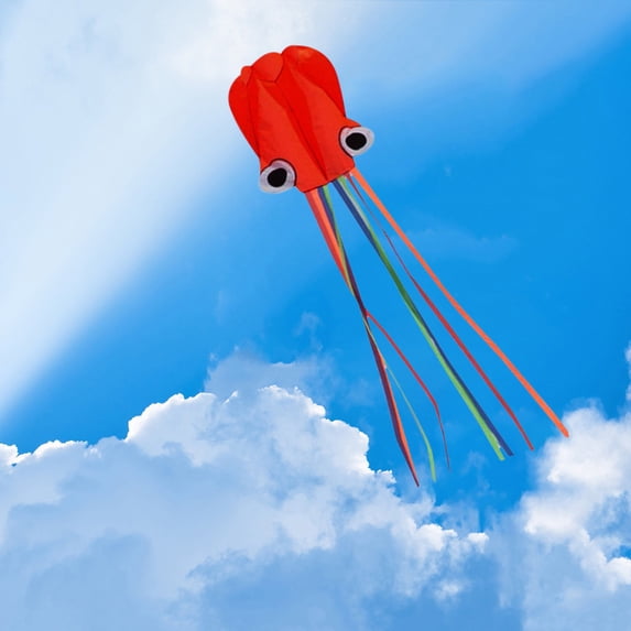 HBBKVI Kites for Kids Easy to Fly Oc Topus-Kites Toy for Kids and Adults In This Beautiful Season 10ft LONG Without Line