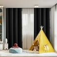 thumbnail image 1 of HBBKVI Luxury Blackout Curtains 52" × 63", Grommet Thermal Insulated Curtains for Bedroom Living Room, Noise Reduction Curtain Panels Black, 1 of 6