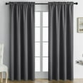 thumbnail image 1 of HBBKVI Rod Pocket Blackout Curtains 52" × 63", Noise Reduction Luxury Curtains for Window Living Room Bedroom, Blackout Thermal Insulated Curtain Panels Gray, 1 of 9