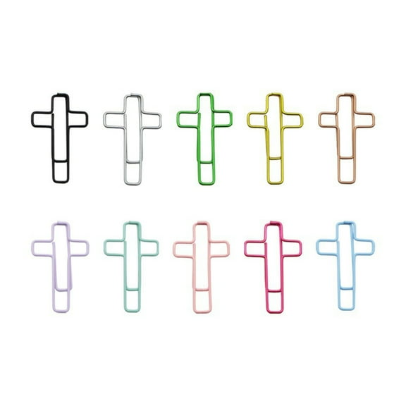 HBBKVI Macaroon Crosspaper Clip Creatives Office Paper Clip