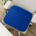 thumbnail image 1 of HBBKVI Memory Foam Chair Cushion with Vintage Pattern, Non-Slip Ties and Washable Cover for Office Chair, Car Seat, 13.8" x 13.8", Blue, Thick and Comfortable, 1 of 9