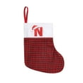 thumbnail image 1 of HBBKVI Monogrammed Christmas Stockings Personalized Christmas Socks with Initials Hanging Christmas Decorations Fireplace Ornaments Xmas Gift Bags, 1 of 4
