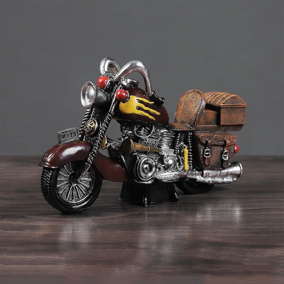 HBBKVI Motorcycle Ornament Living Room Bedroom Desktop Decoration Personalized Metal Motorcycle Model Figurine Room Decor Desk Decor