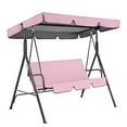 thumbnail image 1 of HBBKVI Outdoor Sunscreen 3-Seat Swing Chair Cushion Cover, 45" x 65", Foldable & Water-Resistant, for Garden Patio Furniture, Pink, 1 of 4