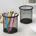 thumbnail image 1 of HBBKVI Pencil Holder, Round Metal Mesh Pen Holder for Home Office, Desk Organizer Makeup Brush Holder, 1 of 8