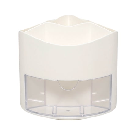 HBBKVI Pencil Holder with Drawer, 360 Degree Rotating Pen Holder for Desk Office, Makeup Brush Holder Pen Organizer