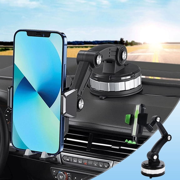 HBBKVI Phone Holder 360-degree Rotating Suction Cup In-car Central Control Rotatable Mobile Phone Car Bracket