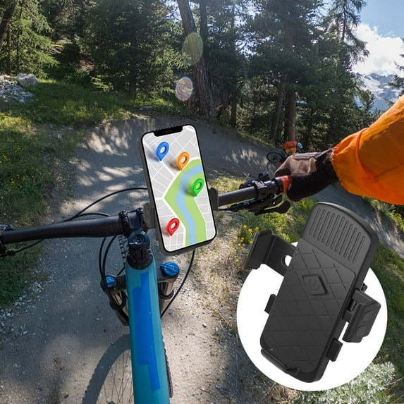 HBBKVI Phone Holder Bike Phone, Motorcycle Phone Mount Motorcycle Handlebar Cell Phone Clamp, Scooter Phone Clip for More 4.7 - 6.8 Smartphones