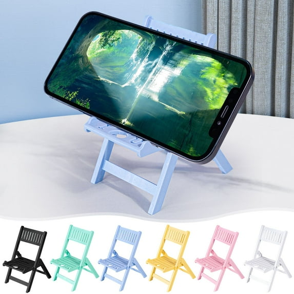 HBBKVI Phone Holder Mobile Phone Bracket Chair Shape Suitable for Office Desk Accessories Suitable for All Mobile Phones To Increase The Height of The Mobile Phone Bracket