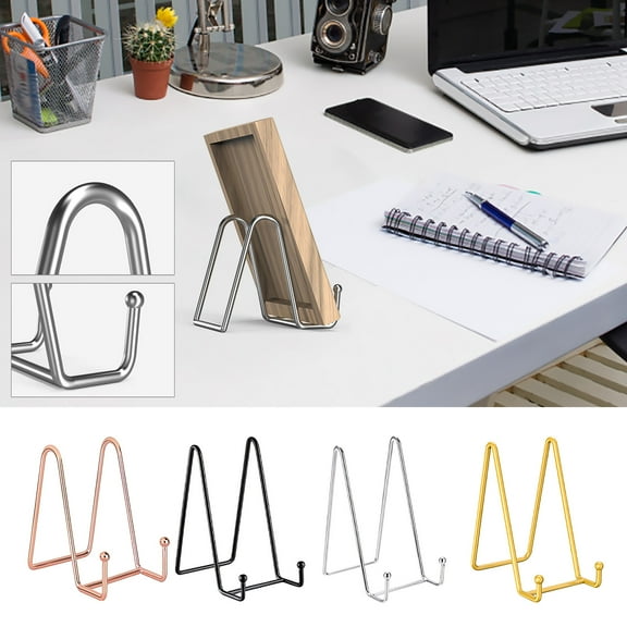 HBBKVI Phone Holder N-shaped Iron Art Photo Frame Bracket Minimalist Mobile Phone Tablet Metal Bracket Decoration Display Tray