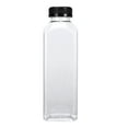 thumbnail image 1 of HBBKVI Plastic Juices Bottle Reusable Transparent Clear Beverage Containers with Lids for Juices Drinking Tea Milk Water Fridge Storage, 1 of 6