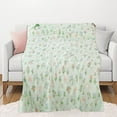 thumbnail image 1 of HBBKVI Plush Floral Throw Blanket 39" × 59", Throw Blanket for Chair Couch Sofa, Cozy Soft Spring Summer Throws, 1 of 7