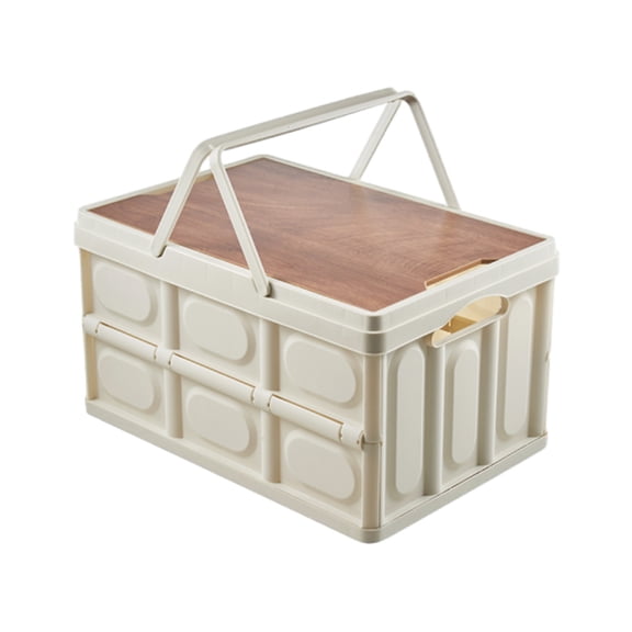 HBBKVI Portable Foldable Storage Box 30L Outdoor Portable Storage Box- Foldable Multifunctional Storage Box- Removable Tarpaulin- for Camping Picnic- Car Storage- Home Storage