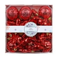 thumbnail image 1 of HBBKVI Red 3.9" Christmas Balls Christmas Tree Decoration Ornaments Shatterproof Hanging Balls for Birthday Halloween Holiday Wedding Decorations Set of 28pcs, 1 of 3