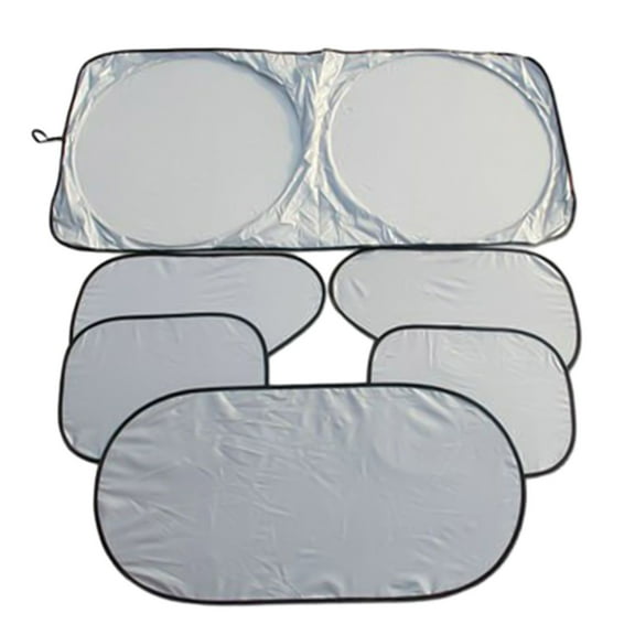 HBBKVI Set of 5 Car Window Shades, Car Sun Shade for Most Cars Vehicles, Sun Visor Front Windshield Side Window Rear Window Heat Protection