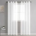 thumbnail image 1 of HBBKVI Sheer Curtains 39" × 98", Grommet Light Filtering Window Curtains for Bedroom Window, Decorative Curtain Panels White, 1 of 7