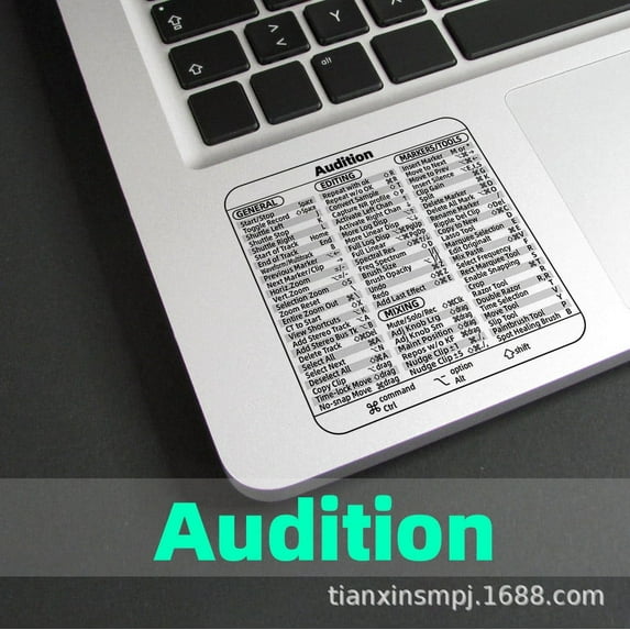 HBBKVI Shortcut Key Sticker Adhesive Sticker Accessories Laptop Software Shortcuts Stickers Wall Decor