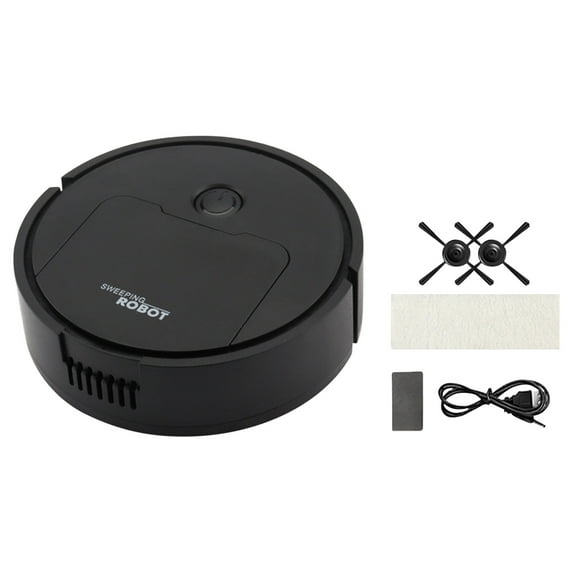 HBBKVI Smart Sweeping Robot, Mini Vacuum Cleaner with Mopping, Intelligent Cleaning, Low Volume, 400mAh Battery, USB Charging
