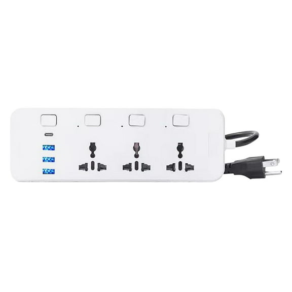 HBBKVI Socket USB Plug Board for Home Office Dormitory Travel Multi-functional Patch Panel Multi Hole Toggle Wiring Plug Board