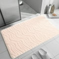 thumbnail image 1 of HBBKVI Soft Extra Thick Bath Rugs 16" × 24", Non-Slip Absorbent Bathroom Rugs for Bathroom Shower Floor, Machine Washable Absorbent Household Mats Pink, 1 of 7