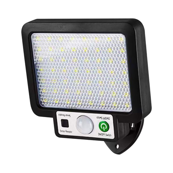 HBBKVI Solar Lights Outdoor, Solar Outdoor Lights, Motion Sensor Solar Powered Lights Ip65, 3 Modes, with Remote Control,Wall Security Lights for Fence Yard Garden Patio