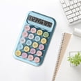 thumbnail image 1 of HBBKVI Standard Function Basic Calculator, Digits Desktop Calculator with Large LCD Display and Sensitive Button, Desktop Calculator for Office, Home, School (Blue), 1 of 8
