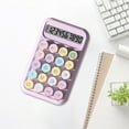 thumbnail image 1 of HBBKVI Standard Function Basic Calculator, Digits Desktop Calculator with Large LCD Display and Sensitive Button, Desktop Calculator for Office, Home, School (Purple), 1 of 8